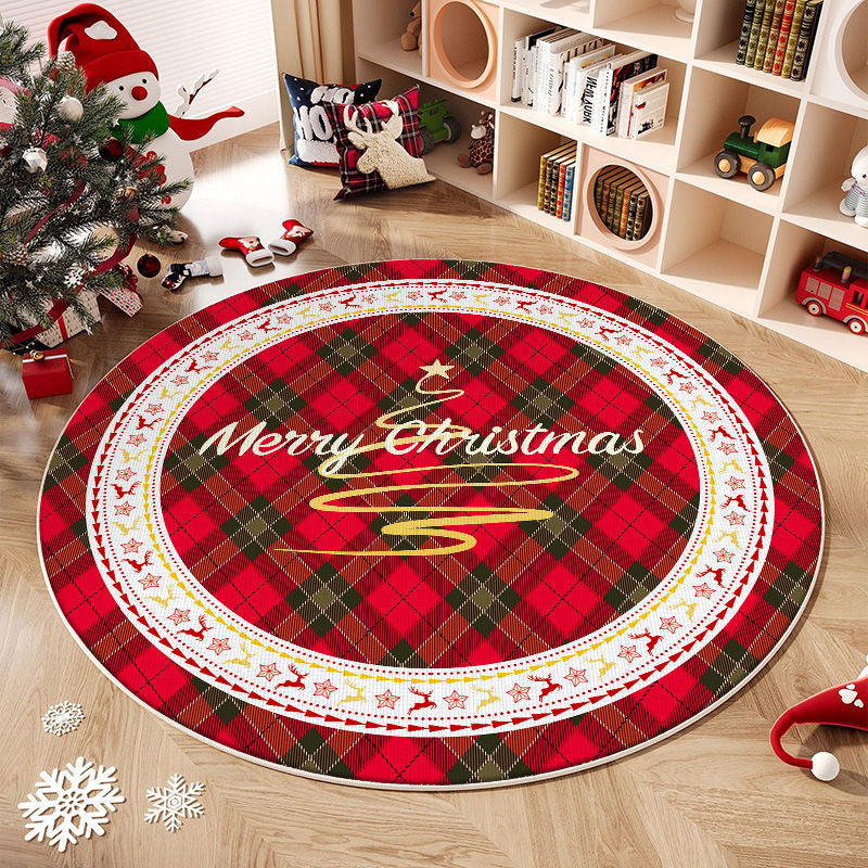 Christmas round rug