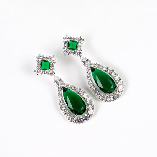 Emerald Teardrop Earrings