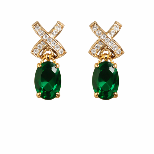 Midnight Garden CZ Earrings