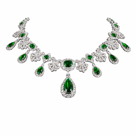 Emerald Teardrop Necklace