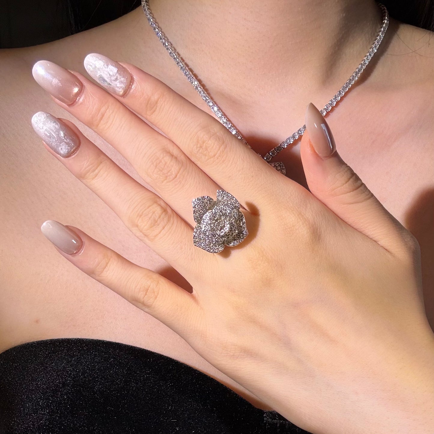 Rose Diamond Jewelry Set