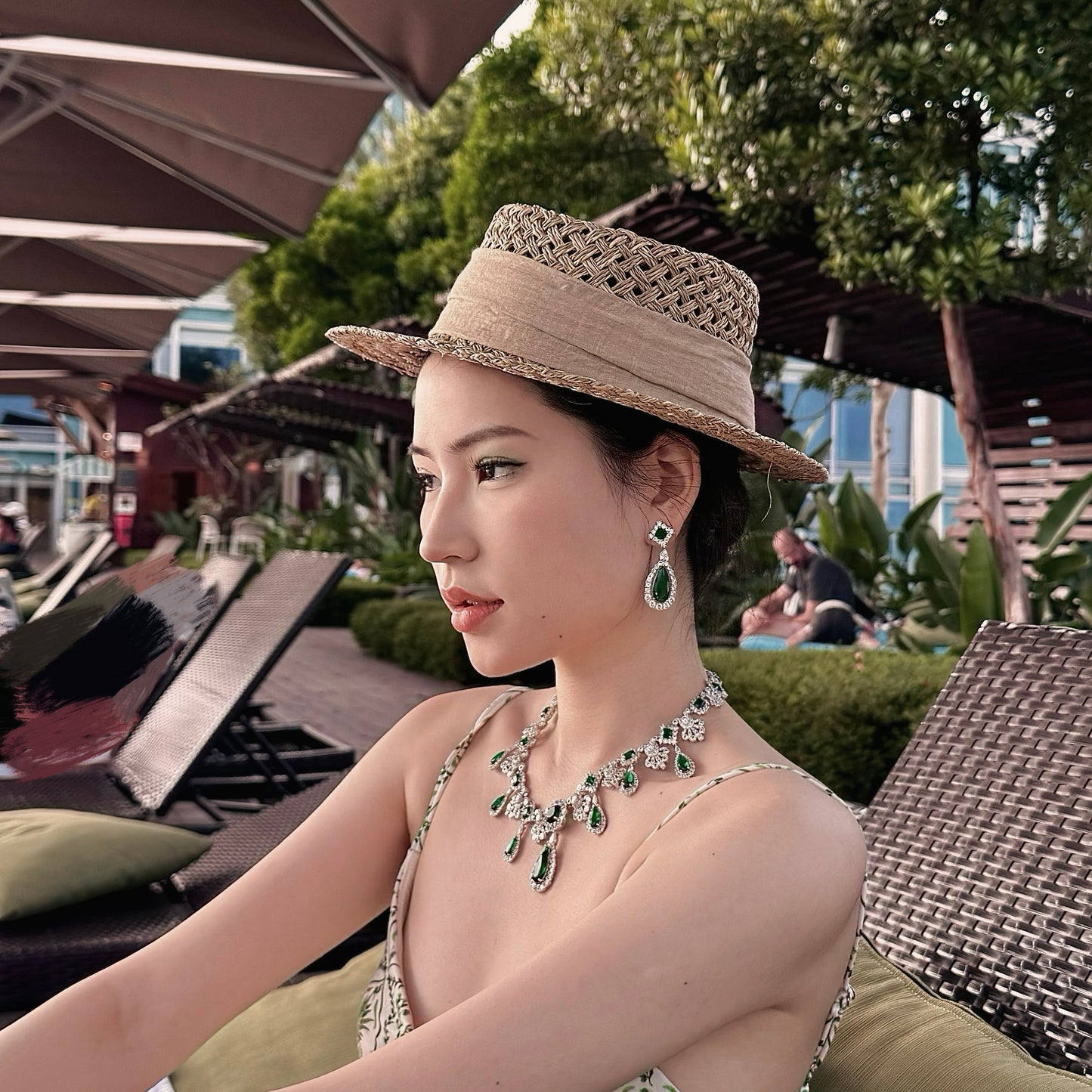 Emerald Teardrop Earrings