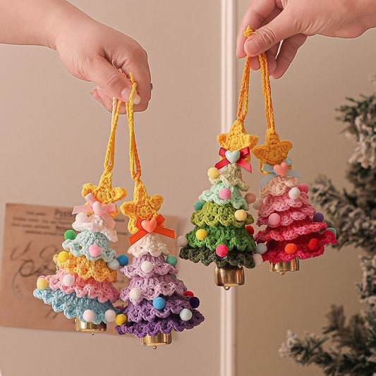 Christmas tree bell ornament