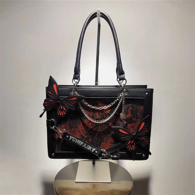 Gothic tote bag/crossbody bag
